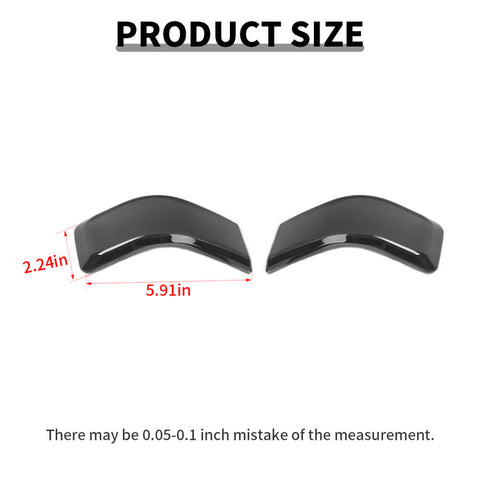 For 2017-2023 F250/F350/F450/F55 Smoked Black Rearview Mirror Turn Signal Light Trim Cover