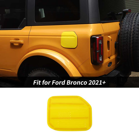 Exterior Door Filler Fuel Gas Cap Cover Trim For Ford Bronco 2021+ US Flag Accessories | CheroCar