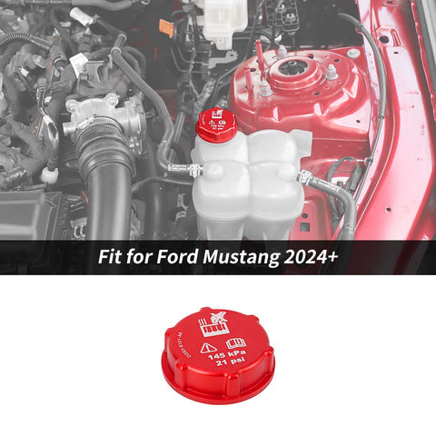 For Ford 2024+ Mustang / 2021+Bronco/Bronco Sport Engine Brake Oil Fluid & Water Tank Cap Cover Trim
