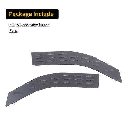 For 2009-2014 F150 black Rear Window Louver Vent Trim