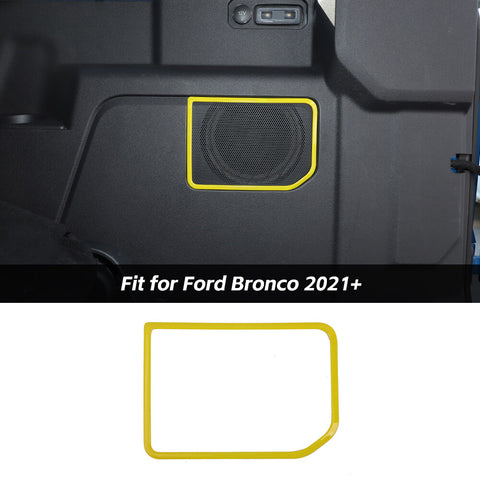 Rear Cargo Trunk Speaker Horn Trim Cover Decor For Ford Bronco 2021+ Accessories | CheroCar