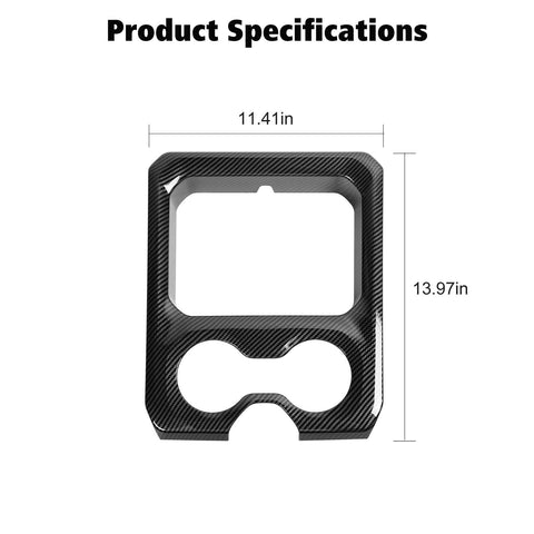 Central Water Cup Holder Cover Trim Frame For Dodge Ram 2018+｜CheroCar