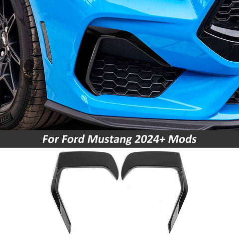 For 2024+ Ford Mustang Font Side Bumper Grille Cover Trim