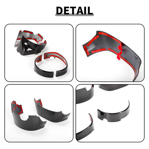 For 2015+ Dodge Challenger/Chrysle 300C/2011+ Charger/2014+ Durango Electric Adjust Steering Wheel Base Cover Trim