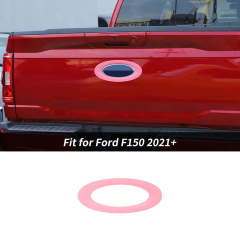 Exterior Rear Car Logo Emblem Badge Ring Trim Decoration For Ford F150 2021+ Accessories | CheroCar