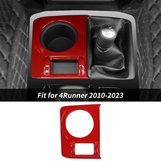For 2010-2023 Toyota 4Runner TRD Central 4WD Water Cup Holder Panel Trim Decor Cover Bezels