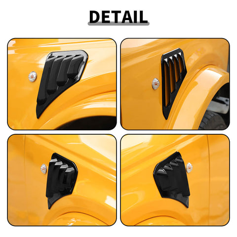 For 2021+ Ford Bronco Leaf Plate Air Vent Outlet Cover Trim Moldings