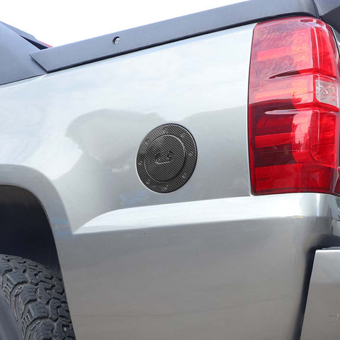 Fuel Gas Cap Door Cover Trim For Chevy Avalanche 2007-2013 Carbon Fiber Accessories | CheroCar