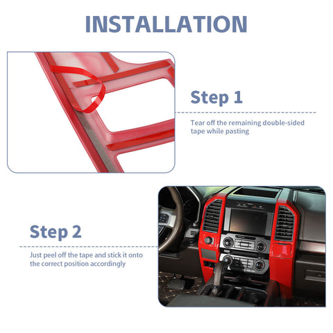 For 2015-2020 Ford F150 6 x Central Control Panel Cover Trim Frame
