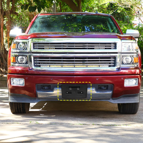 For 2014-2018 Chevy Silverado Front License Plate Holder Frame Mount Bracket