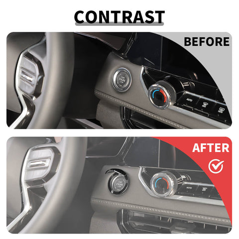 For 2023+ Chevy Colorado One Key Start Engine Stop Switch Button Cover Trim