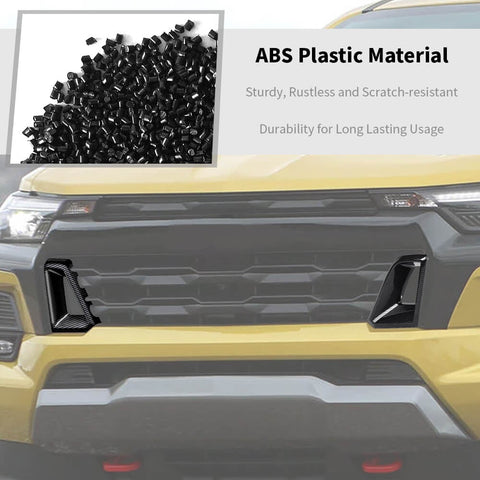 For 2023+ Chevy Colorado Front Side Bumper Grille Air Outlet Insert Cover Trim