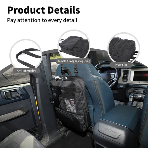 For Universal Car Interior Rear Seat Back Organizer Storage Bag Accessories