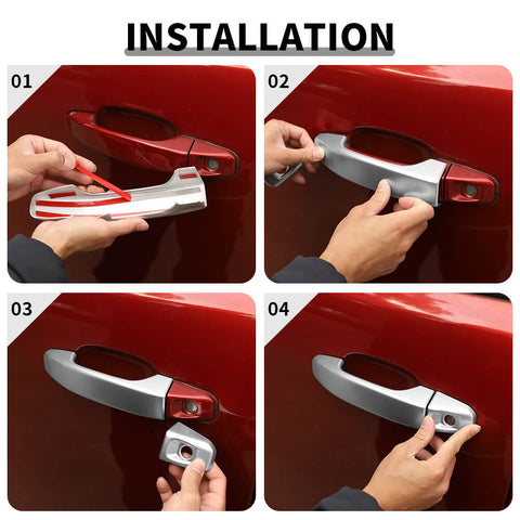 For 2014-2022 Chevy Colorado/GMC Canyon 10 x Rearview Side Mirror Door Handle Cover Trim