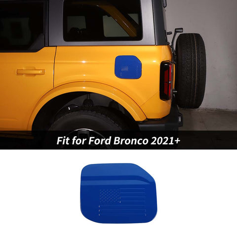 Exterior Door Filler Fuel Gas Cap Cover Trim For Ford Bronco 2021+ US Flag Accessories | CheroCar