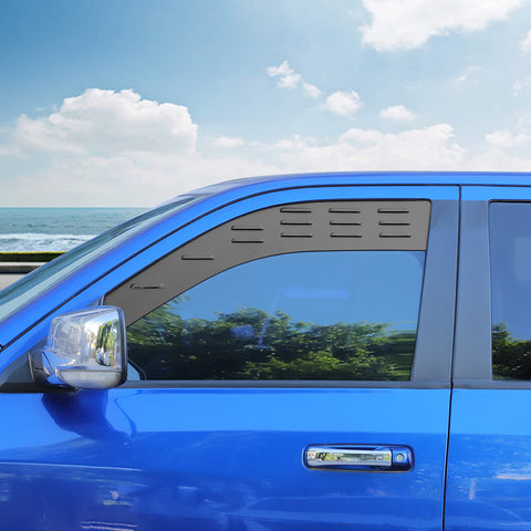 For 2009-2017 Dodge RAM Front Rear Window Glass Louver Ventilation Panel Air Vent Plate
