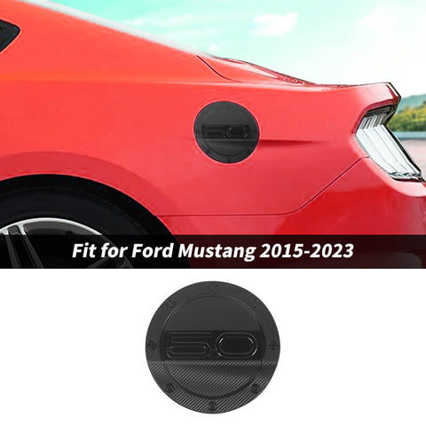 For 2015-2023 Ford Mustang Fuel Gas Tank Cap Cover Trim