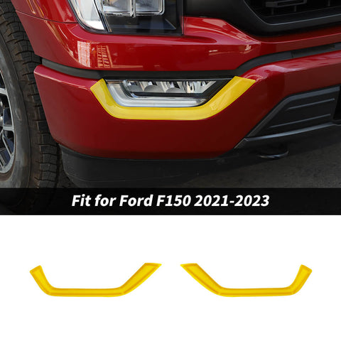 For 2021-2023 Ford F150 Front Fog Light Lamp Eyebrow Decor Cover Trim