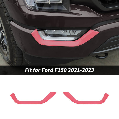 For 2021-2023 Ford F150 Front Fog Light Lamp Eyebrow Decor Cover Trim