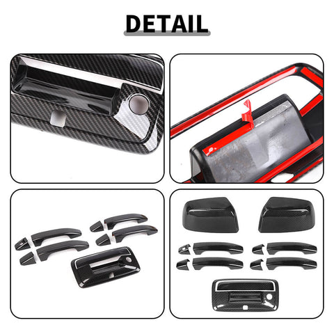 For 2014-2022 Chevy Colorado/GMC-CANYON 12 x Rearview Mirror & Door Handle & Tailgate Handle Cover Trim Kit