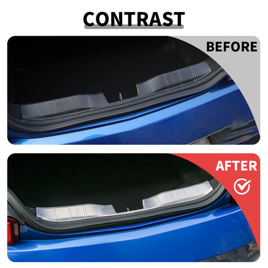 For 2016+ Chevy Camaro Rear Tailbox interior Bumper Protector Gurad Plate Trim Cover