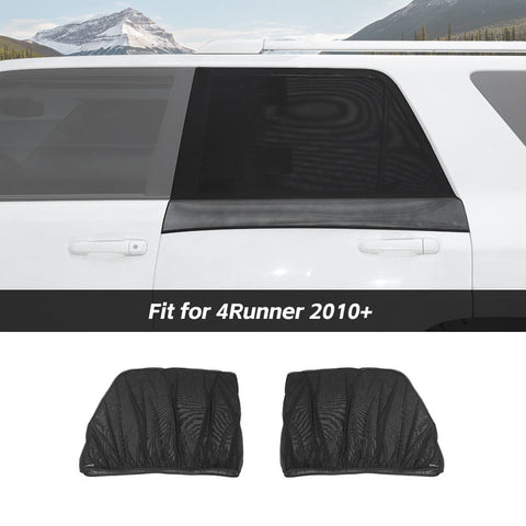For 2010+ Toyota 4Runner/2011+ Dodge Durango Rear Window Sun Shade Breathable Mesh Side Window Screens