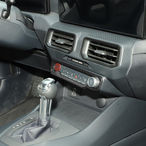 For 2024+ Ford Mustang Interior Center Console Air Conditioning Control Panel Decal Trim Cover