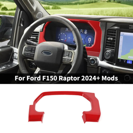 For 2024+ Ford F150 Raptor Dashboard Instrument Display Panel Trim Cover Decor