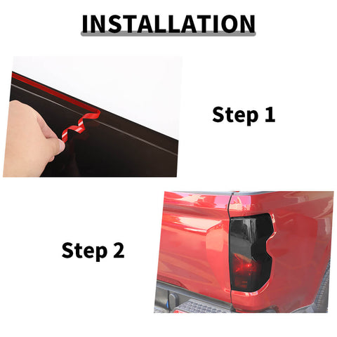 For 2023+ Chevy Colorado Smoked Black High Brake Light Taillight Lamp Cover Trim