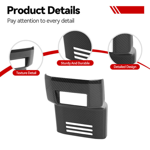 For 2024+ 4Runner Rear Center Exhaust Air Vent Panel Trim Cover