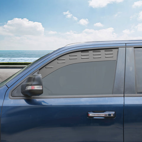 For 2018+ Dodge RAM Front Rear Window Glass Louver Ventilation Panel Air Vent Plate