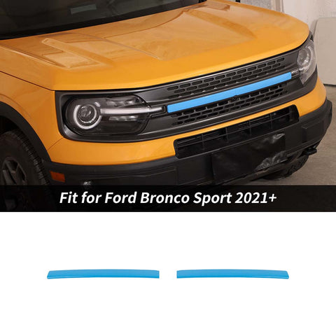 Front Grille Grill Inserts Cover Trim Strips For Ford Bronco Sport 2021+ Accessories | CheroCar