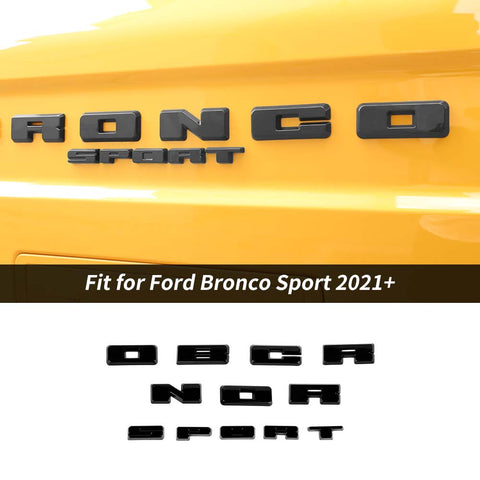 Rear Grille Logo Letters Decals Stickers Cover For Ford Bronco Sport 2021+ Accessories | CheroCar