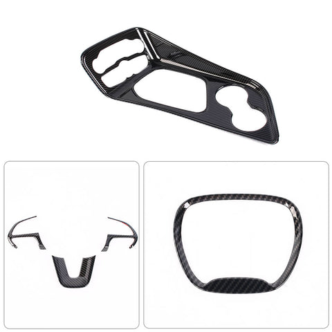 For 2015+ Dodge Challenger 9x Car Interior Dashboard Gear Panel Decor Cover Trim Kit Accessories