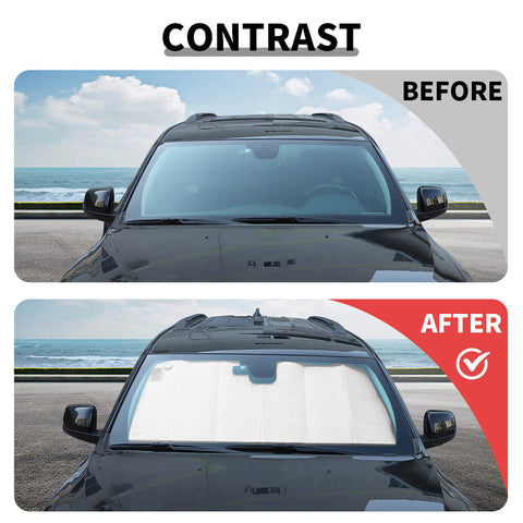 For 2011+ Dodge Durango Front Windshield Sunshade Protector Sun Shade Visor