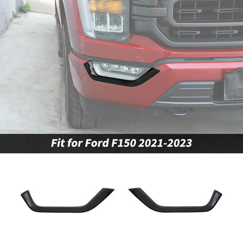 For 2021-2023 Ford F150 Front Fog Light Lamp Eyebrow Decor Cover Trim