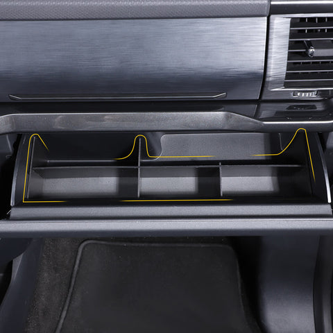 For 2021+ Ford F150 Co-pilot Glove Box Storage Insert Divider Trim