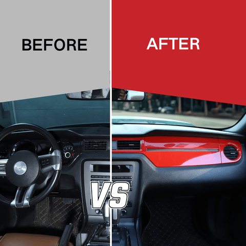 For 2010-2014 Ford Mustang Interior Center Console Dashboard Decor Trim