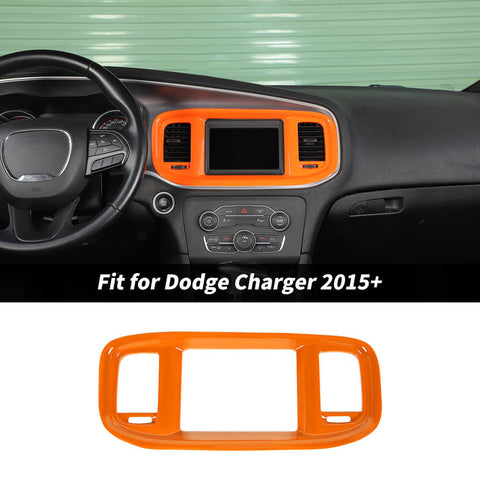 For 2015+ Dodge Charger Interior GPS Navigation Panel Cover Trim