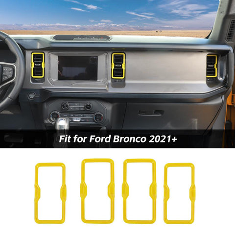 Air Conditioner Vent Outlet Decor Frame Trim Covers For Ford Bronco 2021+ Accessories | CheroCar
