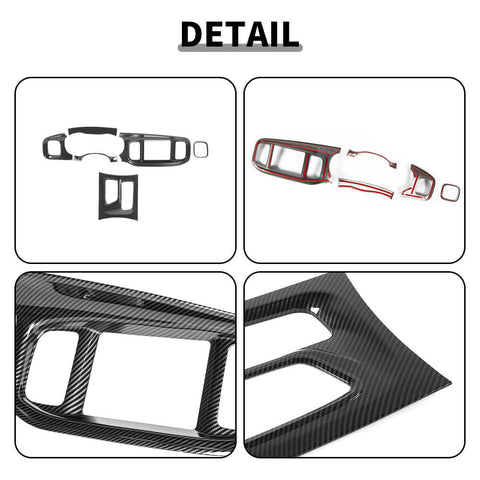 For 2015+ Dodge Charger 8.4 Inches Screen Console Dashboard Gear Shift Box Cover Trim