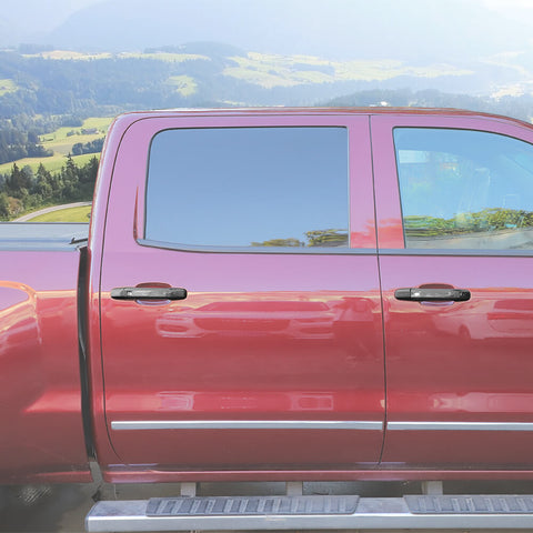 For 2014-2018 Chevy Silverado/GMC Sierra/2014-2019 Suburban/GMC YUKON/Tahoe Outer Door Handle Shell Cover Trim 4 Door
