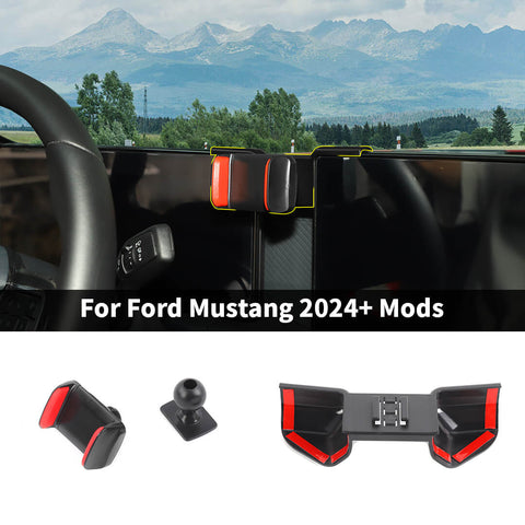 For 2024+ Ford Mustang Center Console Dashboard Phone Holder Bracket