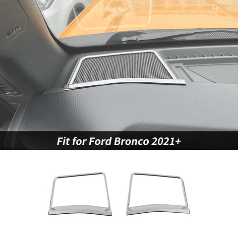 A pillar Horn Speaker Frame Cover Trim Bezels For Ford Bronco 2021+ Accessories | CheroCar