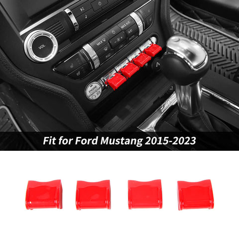 For 2015-2023 Ford Mustang Center Console Navigation Switch Button Cover Trim