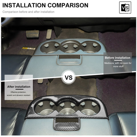 For 2007-2013 Chevy Silverado/GMC-SIERRA Interior Center Console Steering Wheel Cup Holder Trim Cover Kit