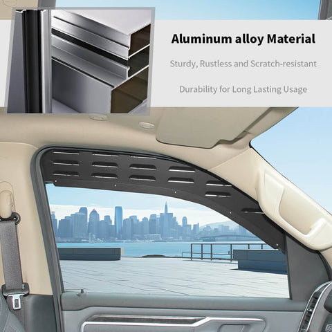 For 2018+ Dodge RAM Front Rear Window Glass Louver Ventilation Panel Air Vent Plate