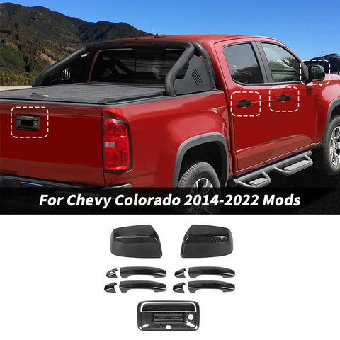 For 2014-2022 Chevy Colorado/GMC-CANYON 12 x Rearview Mirror & Door Handle & Tailgate Handle Cover Trim Kit