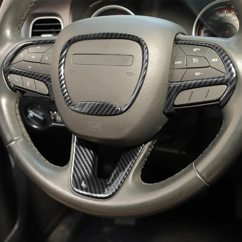 For 2015+ Dodge Charger Center Console Steering Wheel Dash Panel Cover Trim