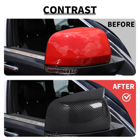 For 2011-2020 Dodge Durango Side Door Rearview Mirror Cover Trim Shell